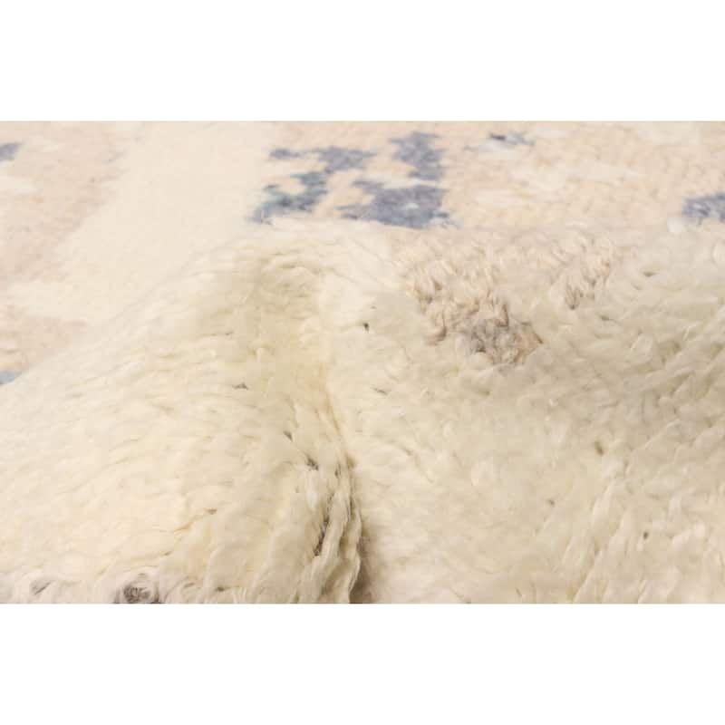 ECARPETGALLERY Hand-knotted Tangier Cream Wool Rug - 8'1 x 9'7