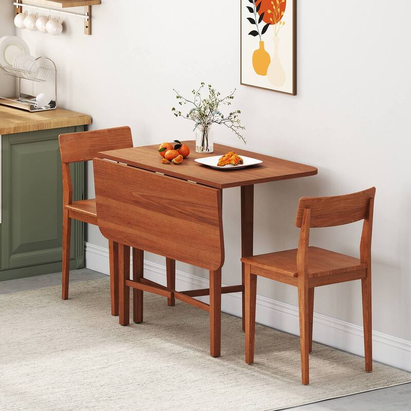 Costway Foldable Dining Table for 2-4 People Extendable Table with - See Details