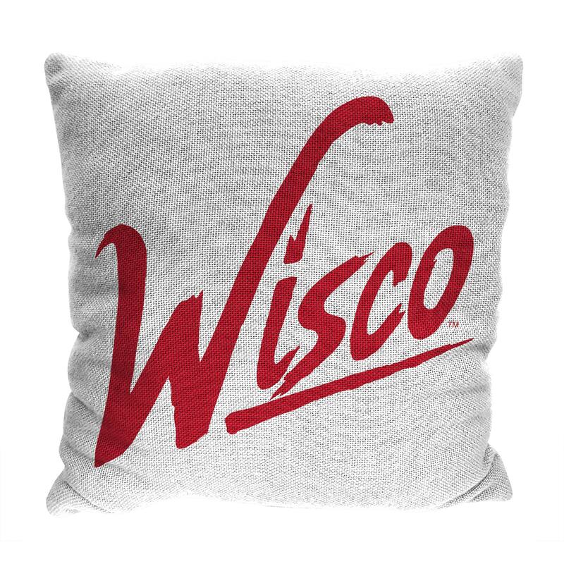 NCAA Wisconsin Badgers Invert 20 Inch Pillow