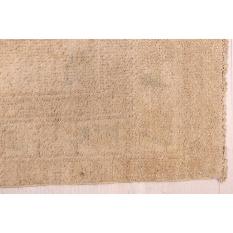 ECARPETGALLERY Hand-knotted Peshawar Oushak Tan Wool Rug - 9'0 x 11'11