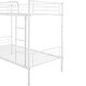 preview thumbnail 18 of 16, White Twin over Twin Size Metal Bunk Bed with Fence and Ladder for Kids, Bedroom