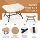 preview thumbnail 20 of 22, FINCATI Outdoor Wicker Ottoman (Set of 2) with Cushions Boho Patio Metal Frame Footrest for Porch, Balconies