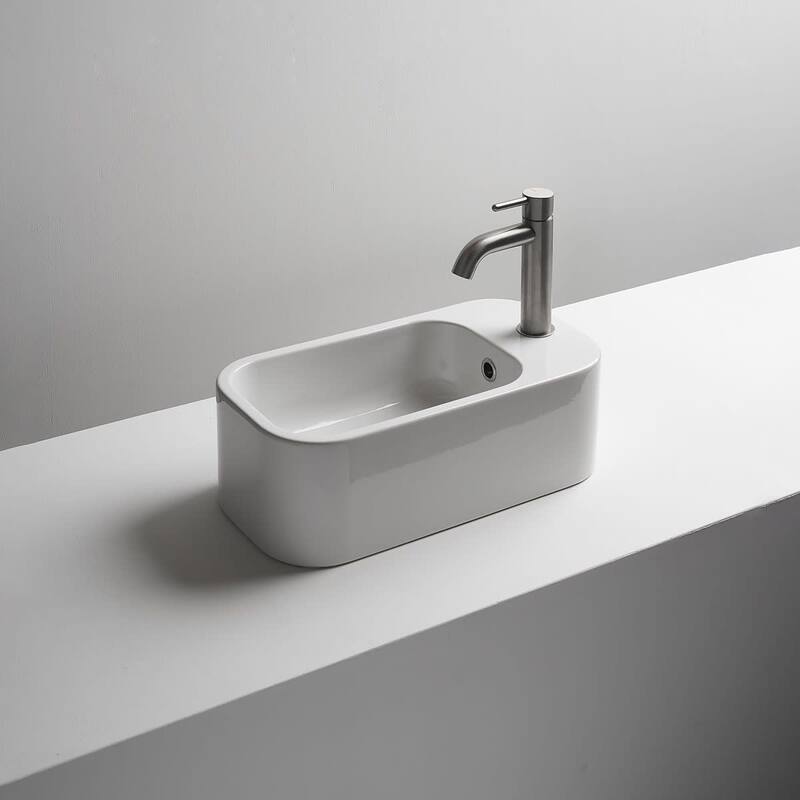 WS Bath Collections Cosa 18-7/8" Rectangle Ceramic Wall Mounted
