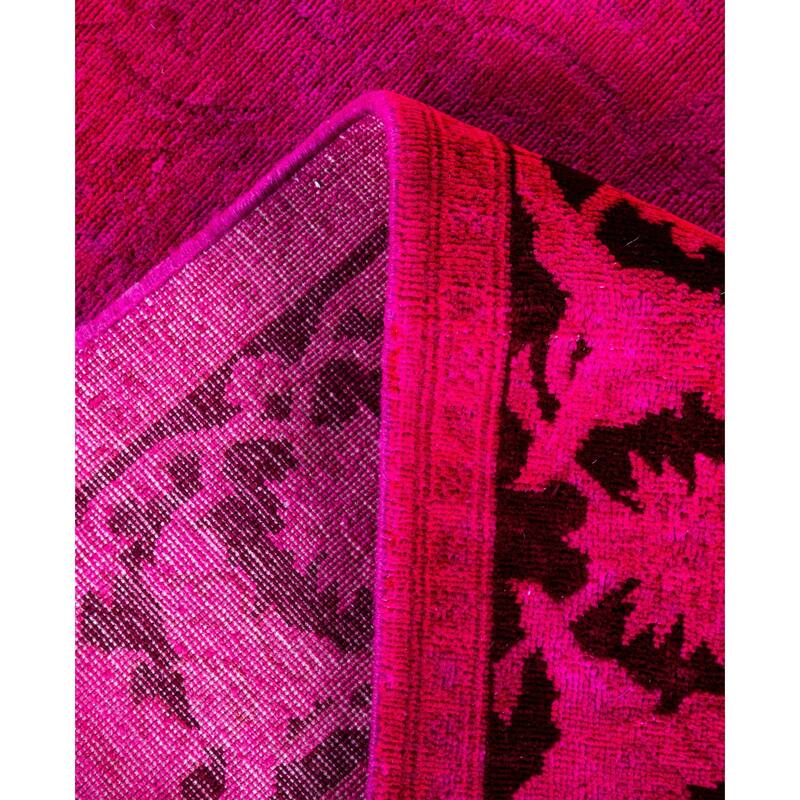 Overdyed One-of-a-Kind Hand-Knotted Area Rug - Pink - 4' 0" x 6' 4"