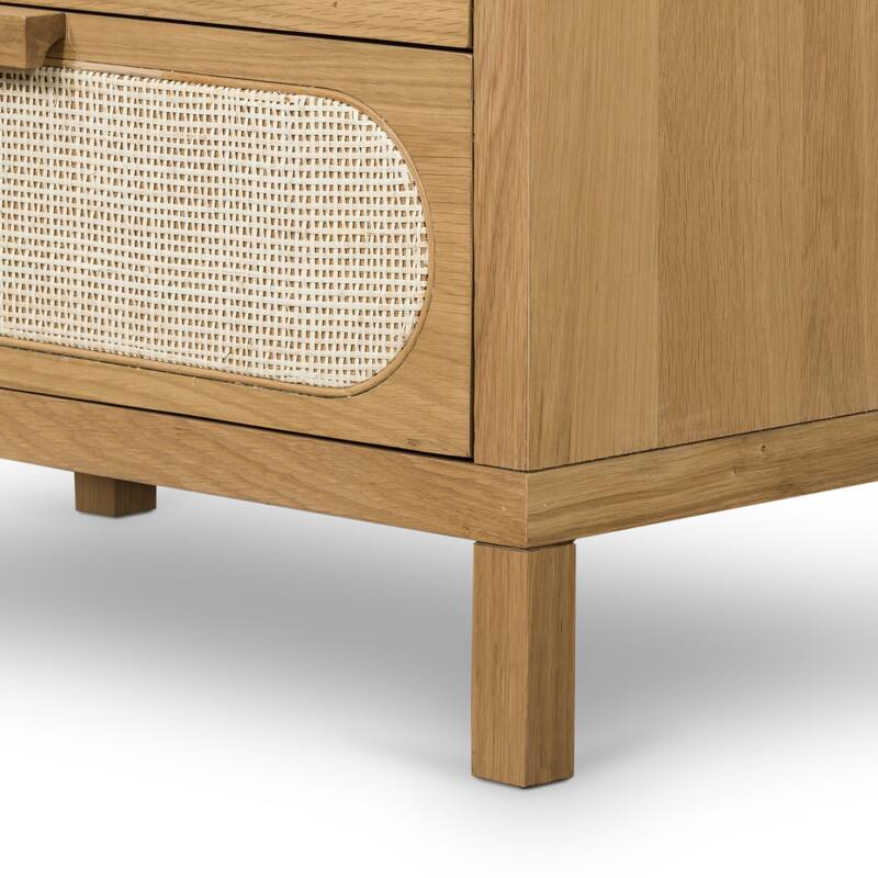 Winters 5 Drawer Dresser-Honey Oak Veneer
