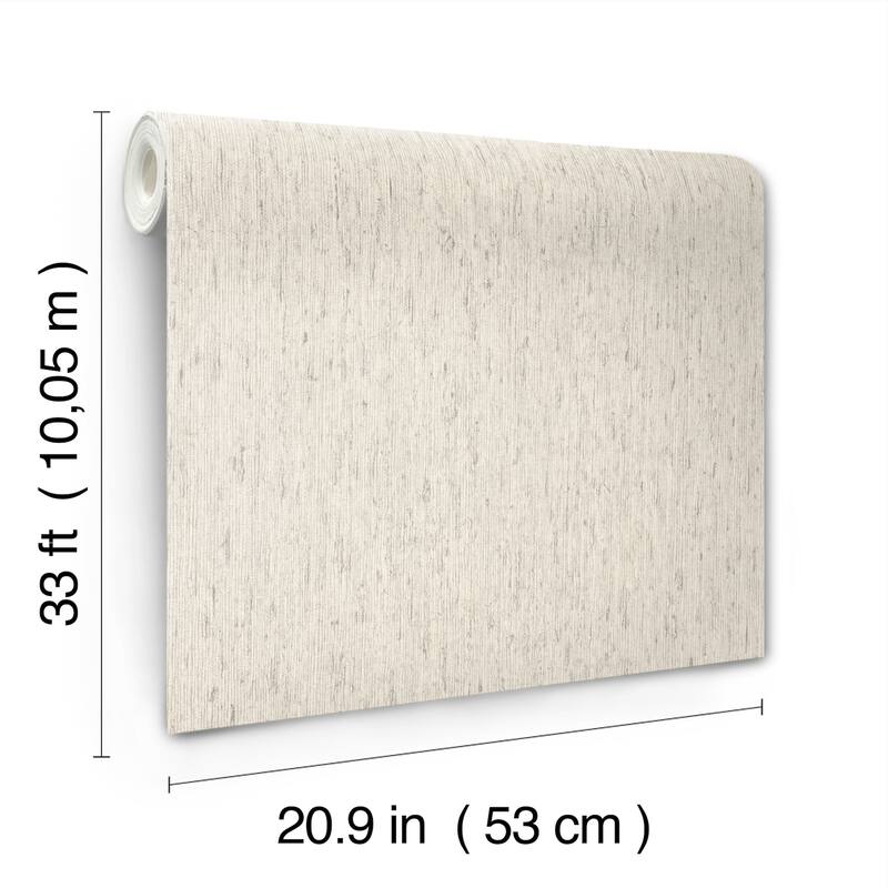 A-Street Prints Roison Light Grey Birch Bark Wallpaper
