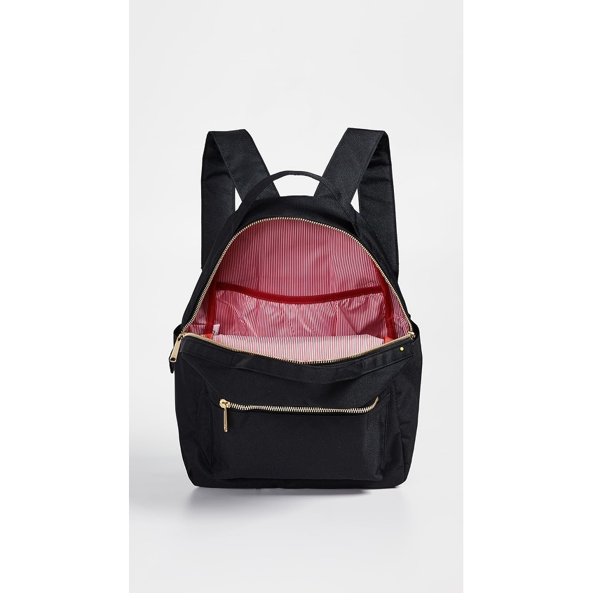 herschel backpack nova mid volume Supply Co Womens Black Tonal Woven Features and Benefits 300D Polyester 13 laptop sleeve Dual top carrying handles Dual water bottle pockets Slim shoulder straps with webbing adjusters Size Herschel Nova Mid-Volume Shadow Floral