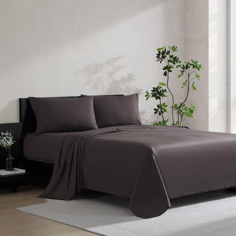 Vera Wang Cool Comfort Solid Percale Cotton Sheet Set