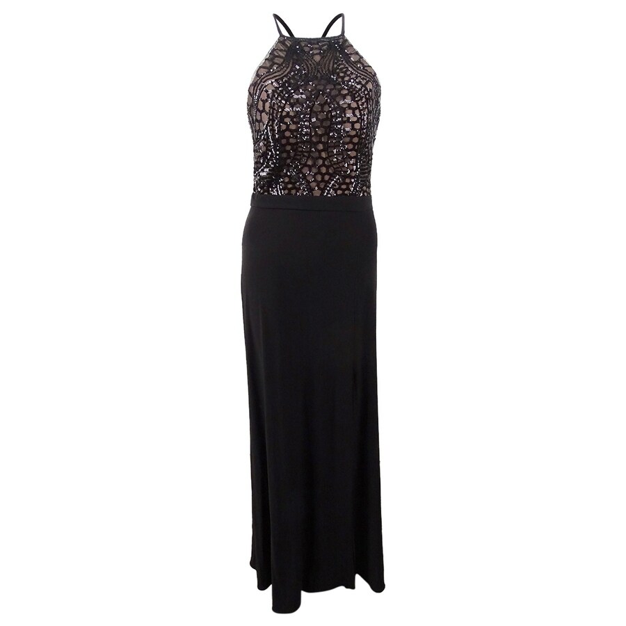nightway illusion dress