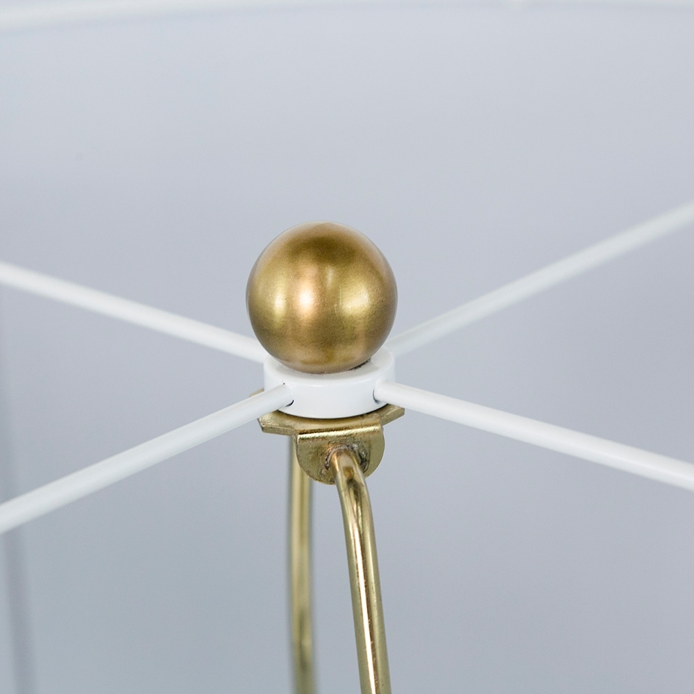 Table Lamp with Contemporary Disc Design