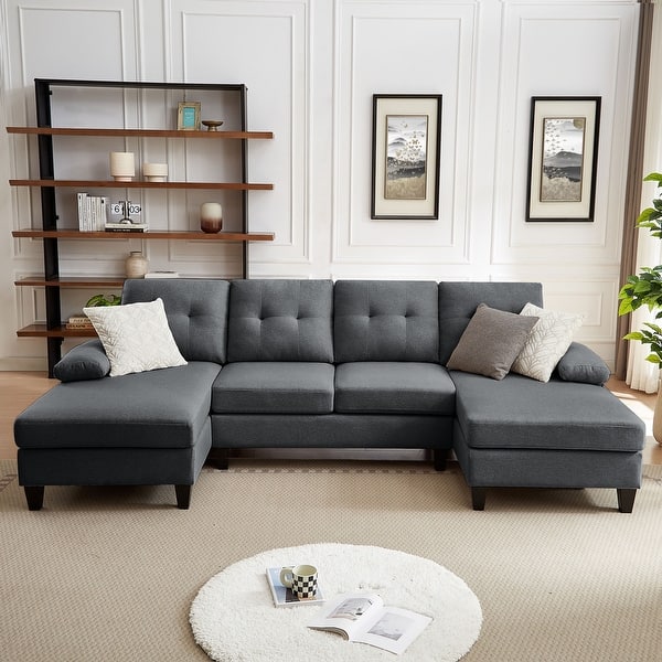 ubuy seater double chaise sofa