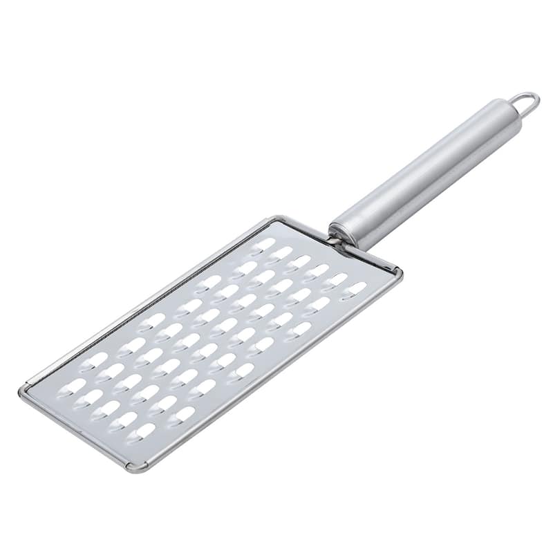 Stainless Steel Cheese Grater Fruit Vegetable Grater for Restaurant - Silver Tone - 10.2" x 3.3"