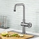 preview thumbnail 57 of 165, Kraus Urbix Industrial Solid Brass Kitchen Faucet