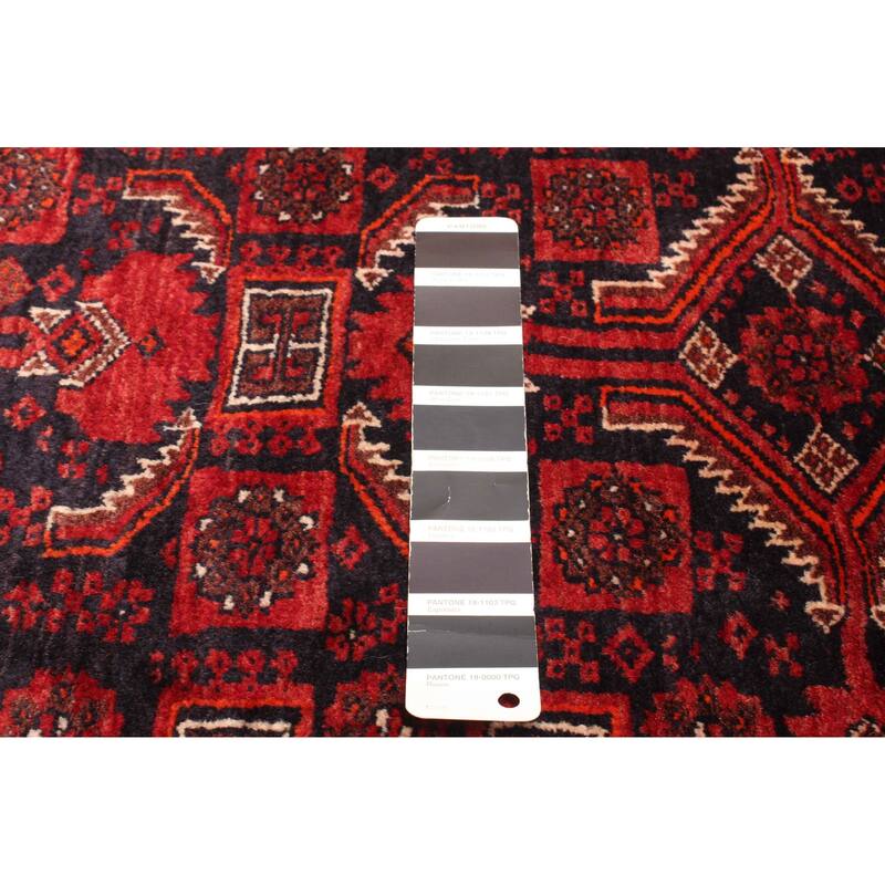 ECARPETGALLERY Hand-knotted Baluch Black Wool Rug - 2'10 x 5'10