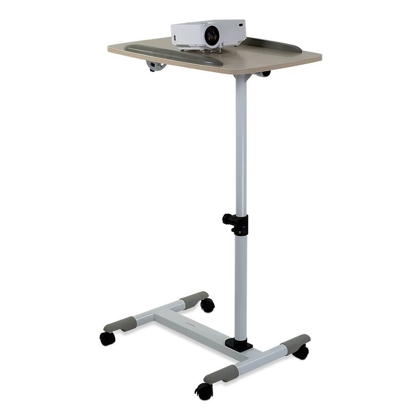 Mount-It! Rolling Laptop Cart, Height Adjustable Bedside Tray With Wheels (MI-7946)