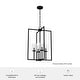 preview thumbnail 5 of 7, Hunter Kerrison Geometric Pendant - Seeded Glass - Square or Linear - Dining Room, Entry, Island - Contemporary, Industrial