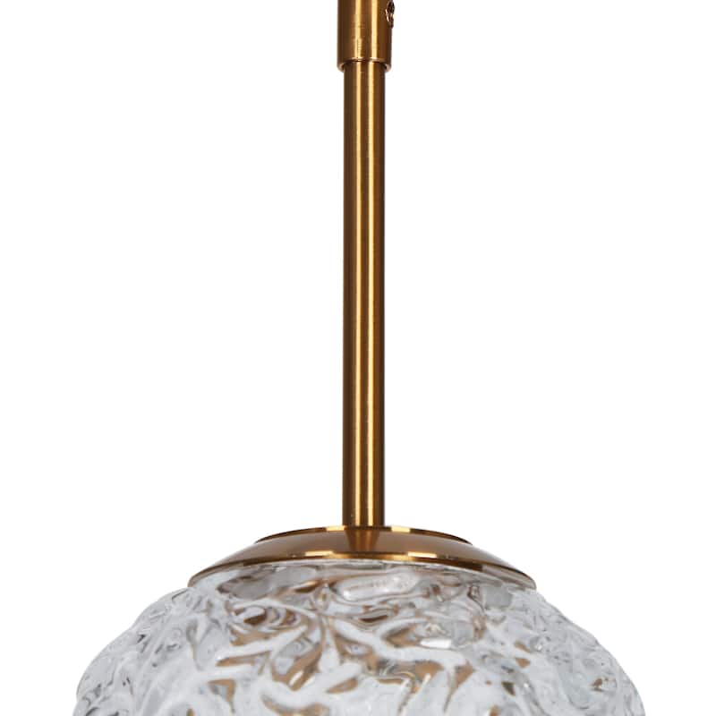 Modern LED 3-Light Gold Chandelier Cluster Island Pendant for Kitchen Island - D12" x H76" Max