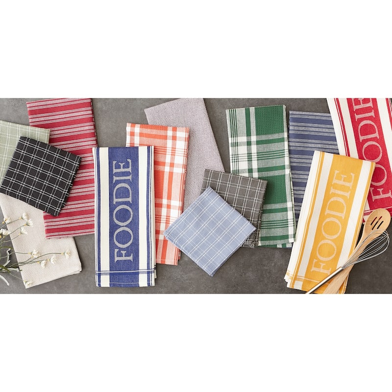 DII Foodie Dishtowel And Dishcloth 5 Piece