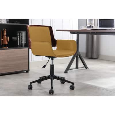 Porthos Home Brina Faux Leather Mid-Century Office Chair