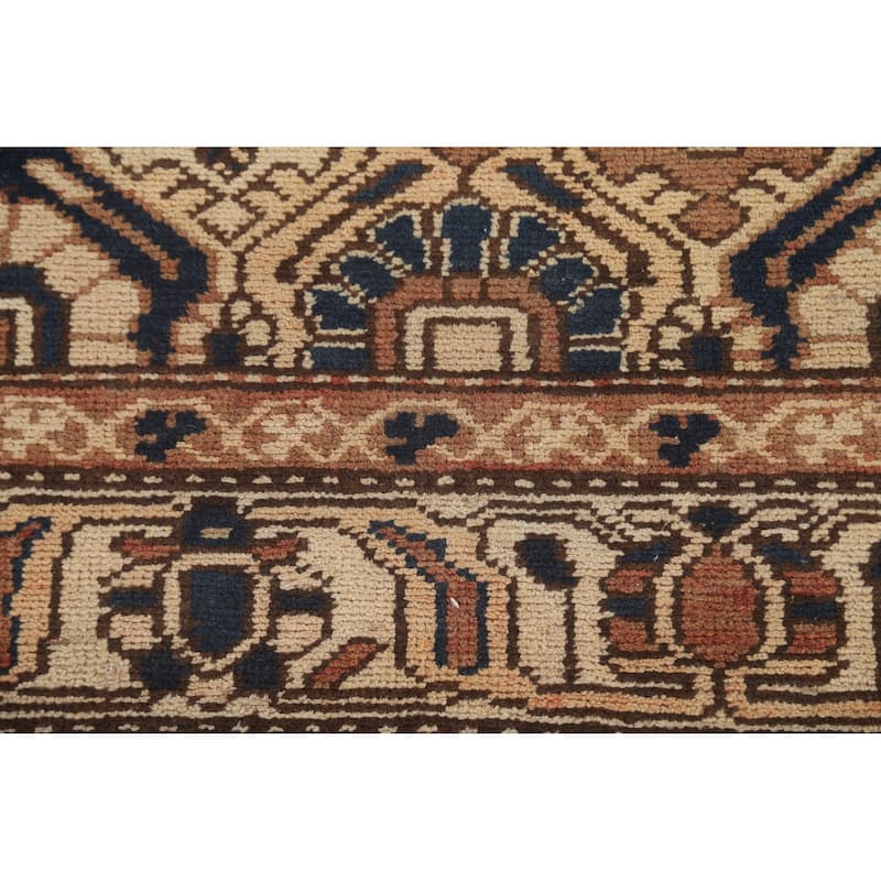 Vegetable Dye Bakhtiari Persian Vintage Rug Hand-Knotted Wool Carpet - 5'0" x 6'3"