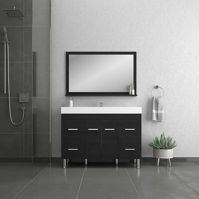 Alya Bath Ripley 48" Modern Bathroom Vanity Black