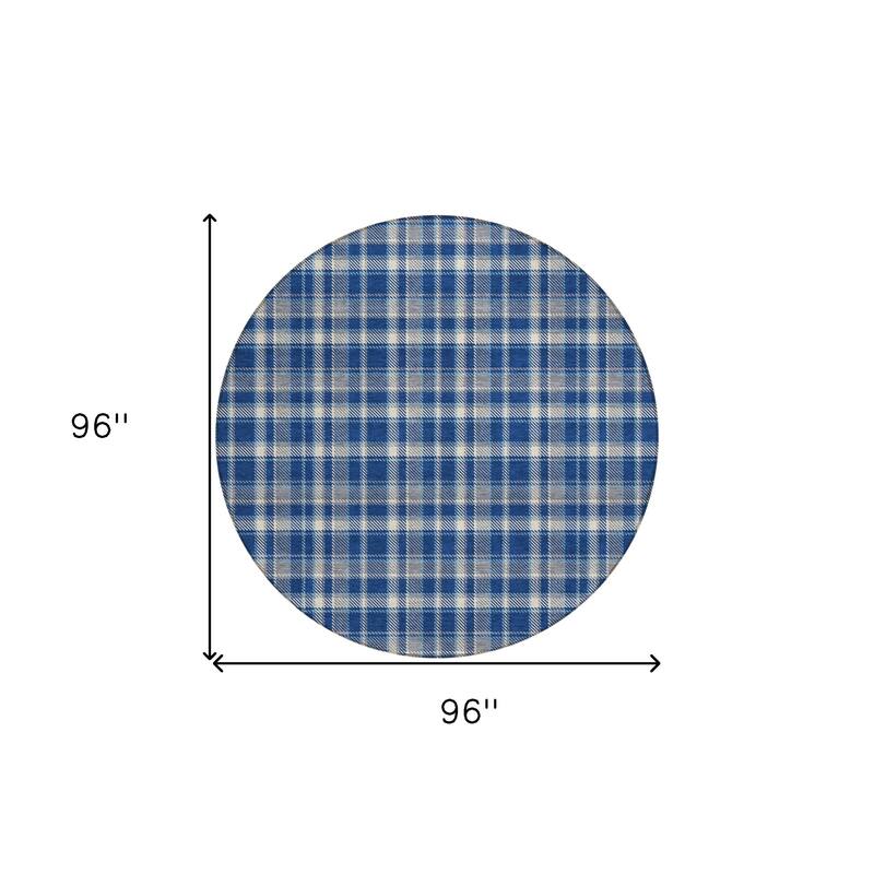 Alvasi Plaid Weather Resistant Blended Style Runner Outdoor Rug