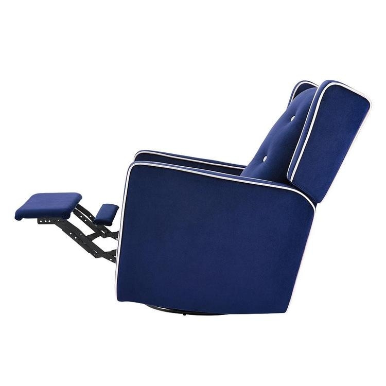 Odelia Solid Wood Microfiber Swivel Glider Rocker Recliner Chair