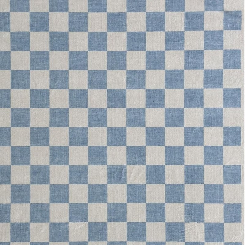 HomeRoots Checkered Modern Rectangle Area Rug - 4' X 6'