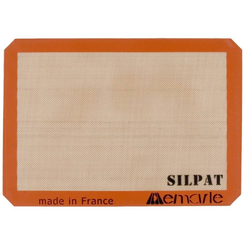 Non-Stick Full Size Rectangular Silicone Baking Mat, 16.5 x 24.5, Orange