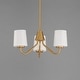 preview thumbnail 7 of 9, Maxim 12695WT Durham 3 Light 19" Wide Chandelier