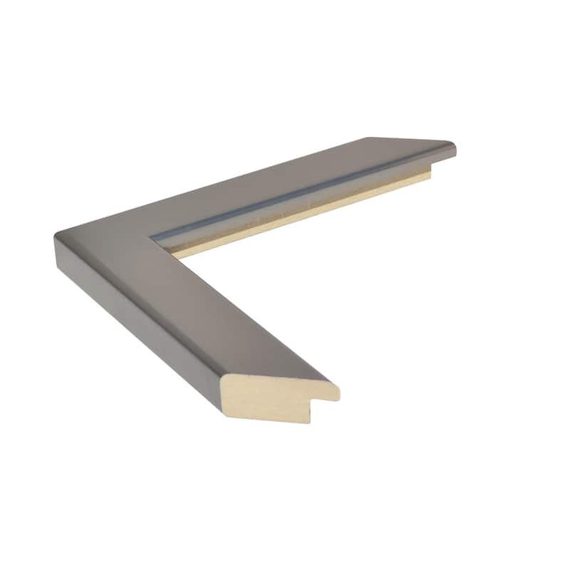 Frame My Mirror Satin Nickel Framed Mirror, Ellis Design