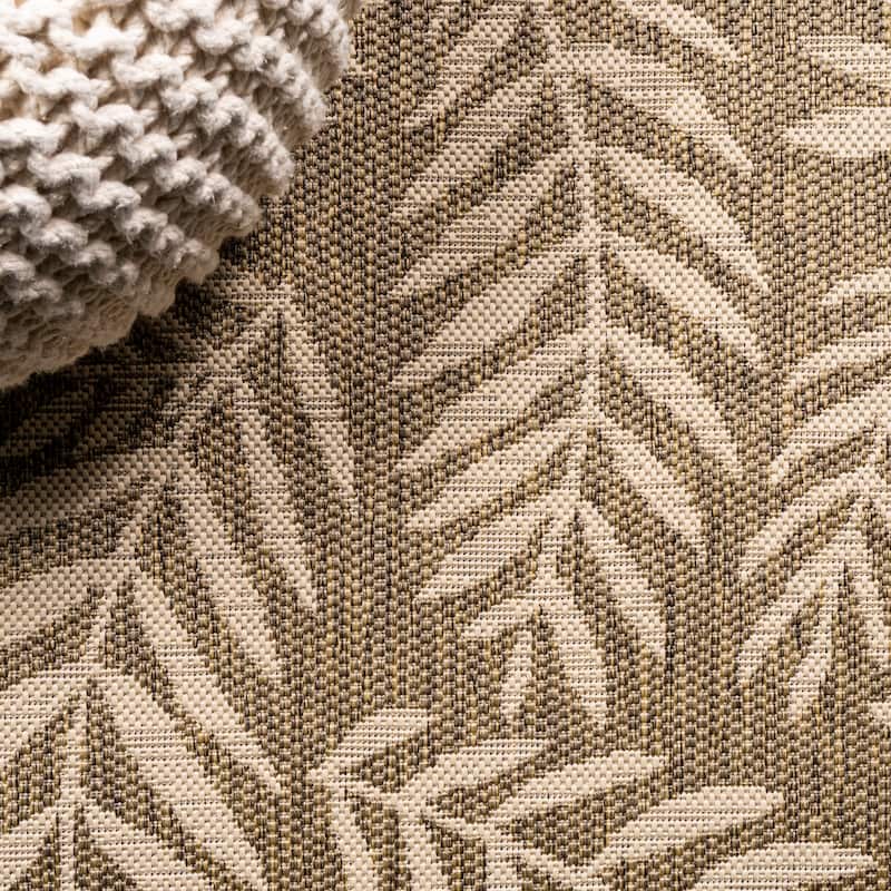 JONATHAN Y Galon Palm Frond Indoor/Outdoor Area Rug