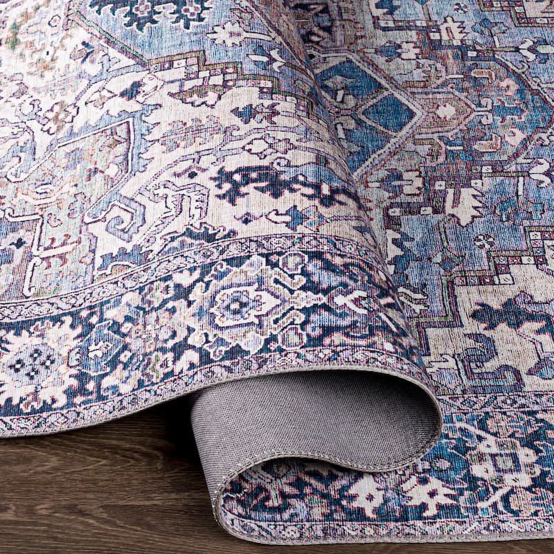 Livabliss Adenia Vintage Medallion Printed Area Rug