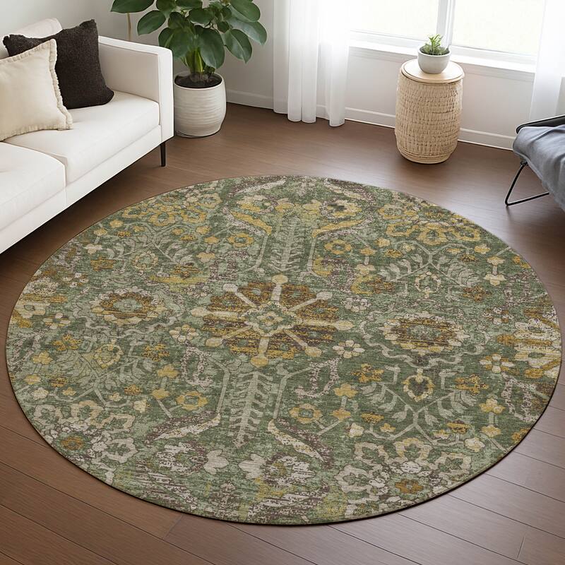 Machine Washable Indoor/ Outdoor Global Firestone Chantille Rug