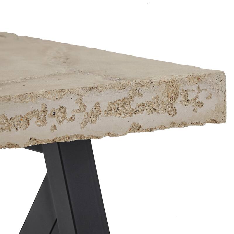 Bryson Rustic X-Base End Table with Shelf by iNSPIRE Q Classic