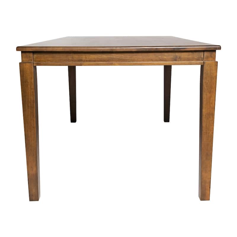 Classic Wood Dining Table with Offset Tapered Legs