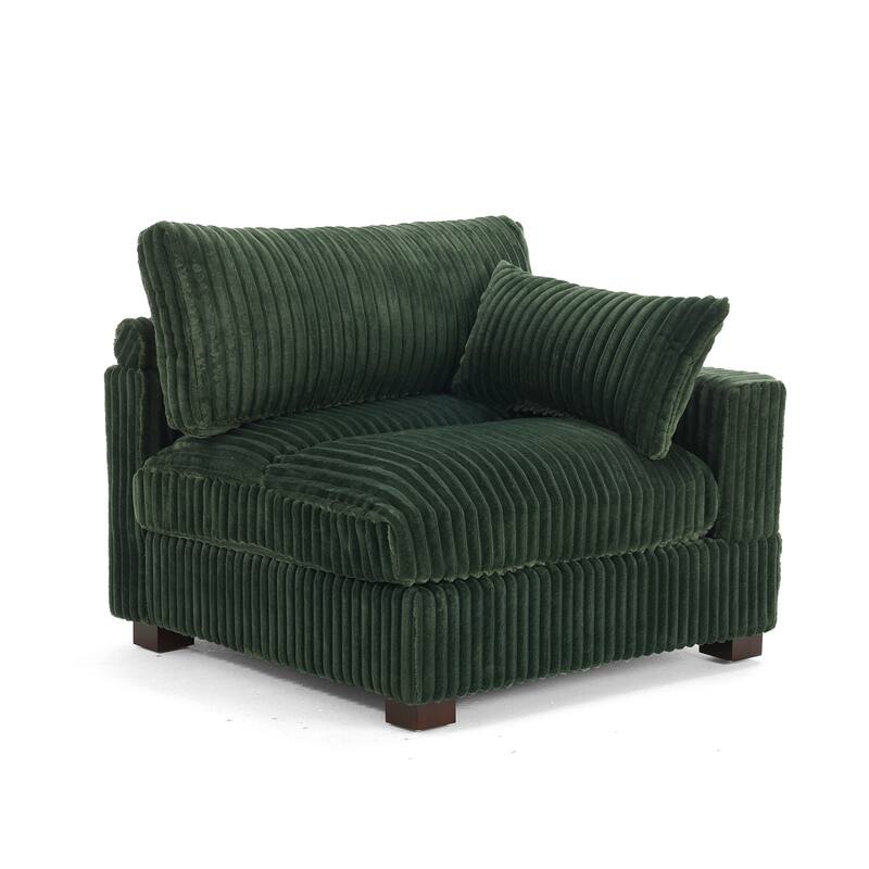 Plush Faux Fur Accent Sofa Chair