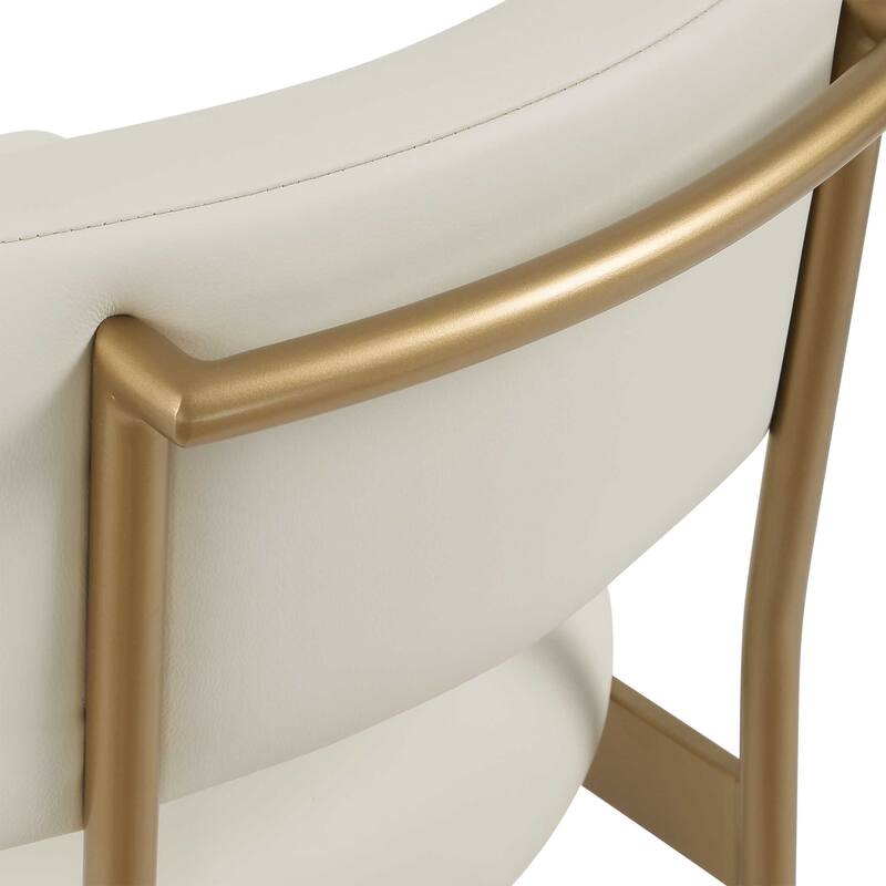 Uttermost Apsley Gold Counter Stool - 18.00" W x 36.75" H x 22.50" D