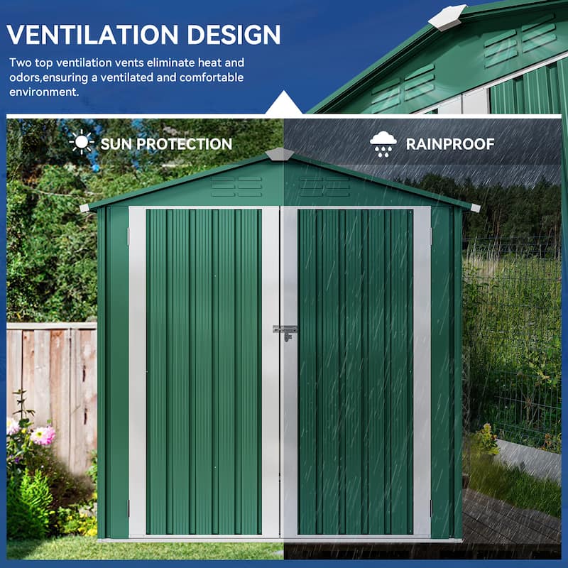 6 X 4FT Outdoor Storage Shed - 6*4 FT