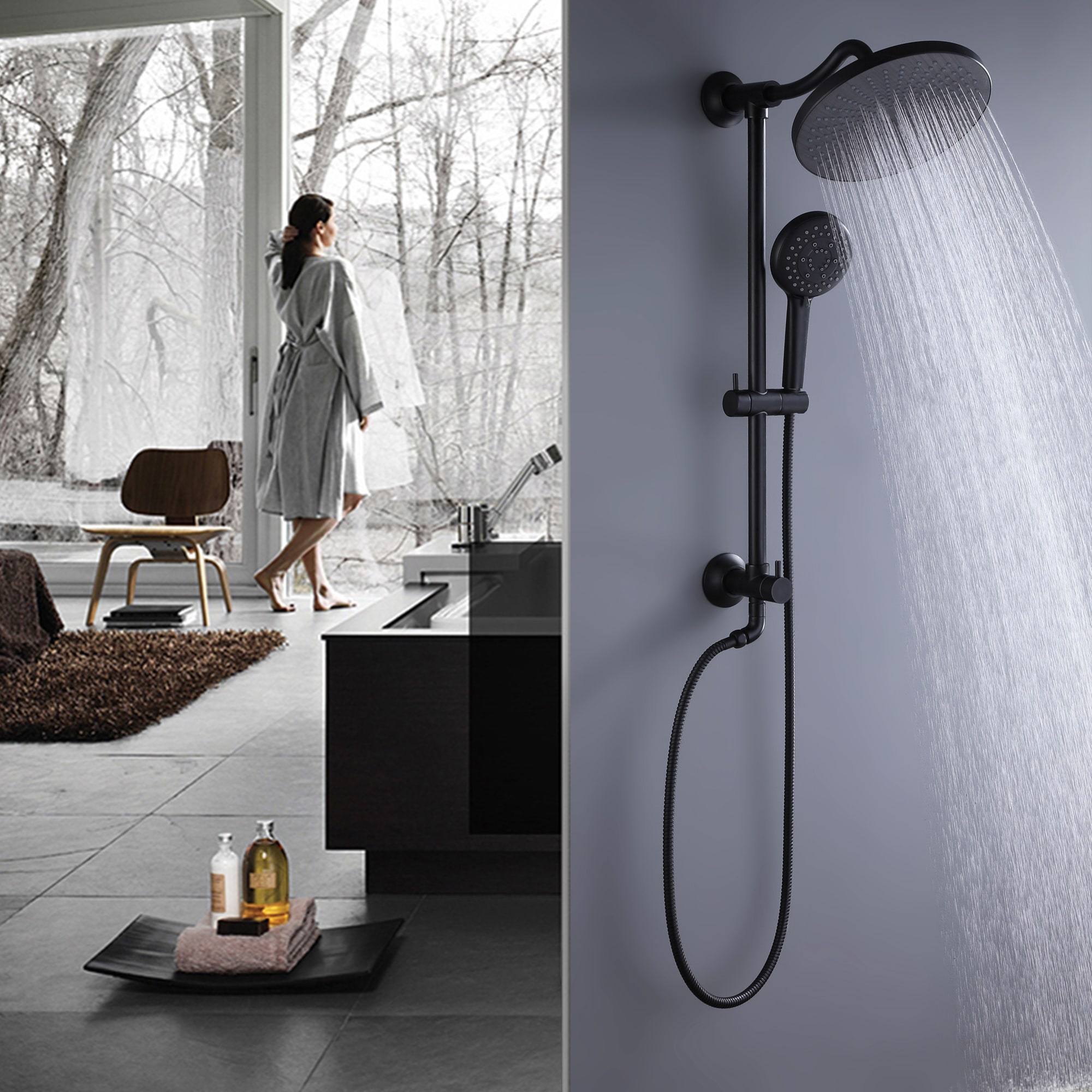 Rbrohant Round bathroom shower head set (not including the main