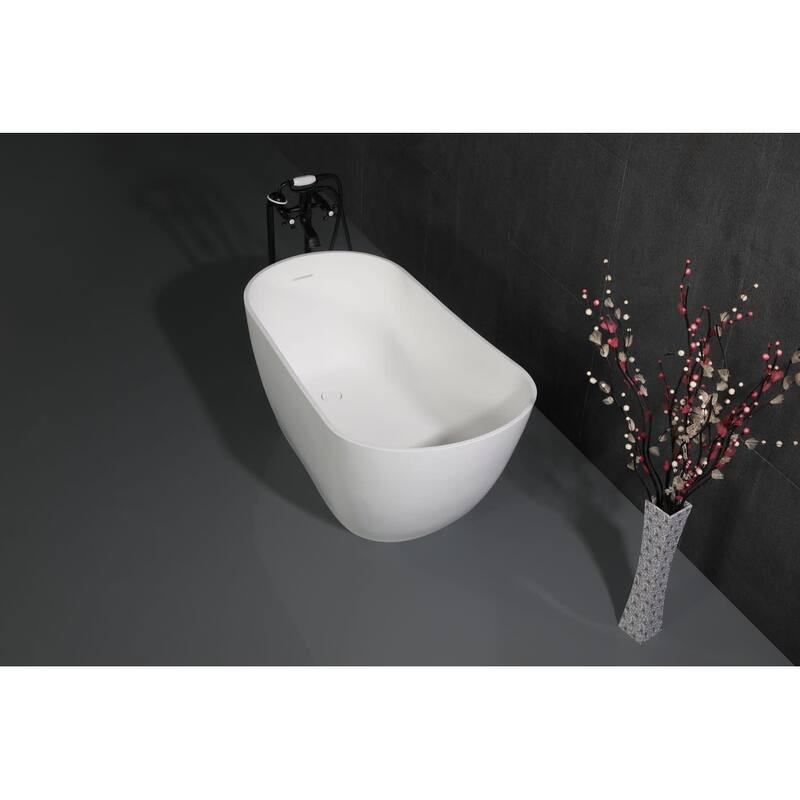 Kingston Brass VRTSS513026 Arcticstone 52" Slipper Solid Surface