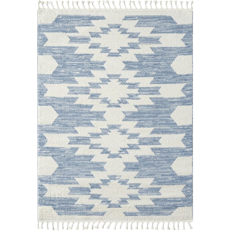 Luxe Weavers Geometric South Western Area Rug, Carpet with Fringe