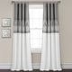 preview thumbnail 5 of 27, Lush Decor Night Sky 100 Percent Lined Blackout Window Curtain Panel Single 42X84 - Gray/White