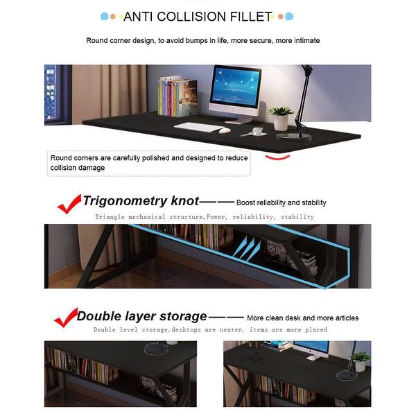 Simpleness Desk Student Writing Desk Modern Economic Computer Desk Overstock 32180660