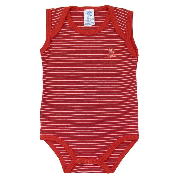 Baby Bodysuit Infant Unisex Sleeveless Striped Pulla Bulla Sizes 0-18 Months
