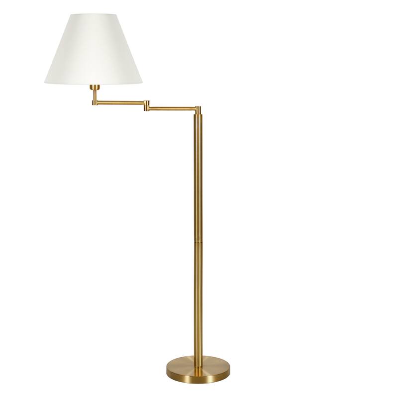 Moby Swing Arm Floor Lamp with Empire Shade