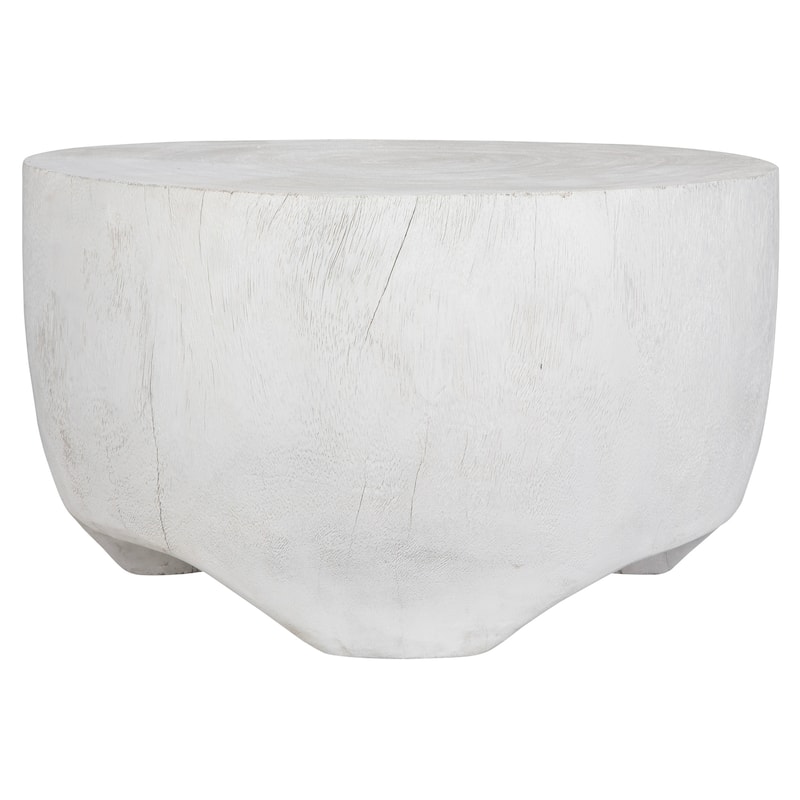 Uttermost Elevate White Coffee Table - 24"W x 14"H x 24"D
