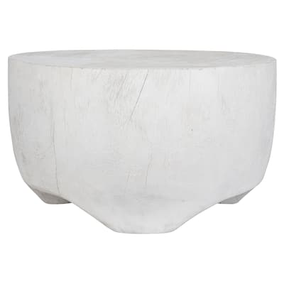 Uttermost Elevate White Coffee Table - 24"W x 14"H x 24"D
