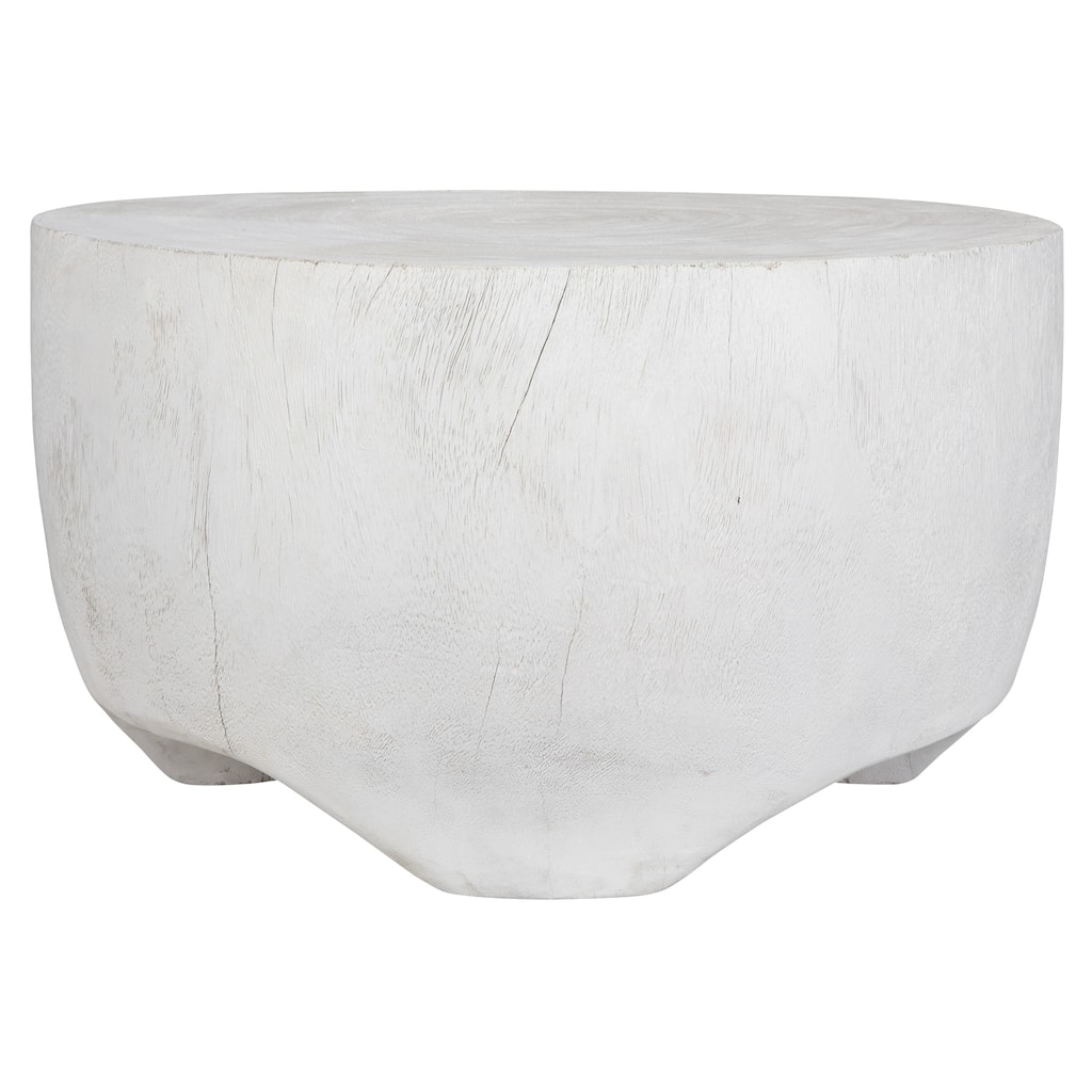 Uttermost Elevate White Coffee Table - 24"W x 14"H x 24"D