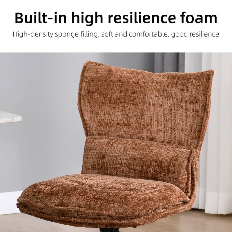 Modern Upholstered Swivel Dining Chairs Accent Side Chairs with Metal Legs